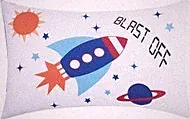 Everyday Kids Blast Off in Outer Space 3PC Twin Size Bed Sheet Set