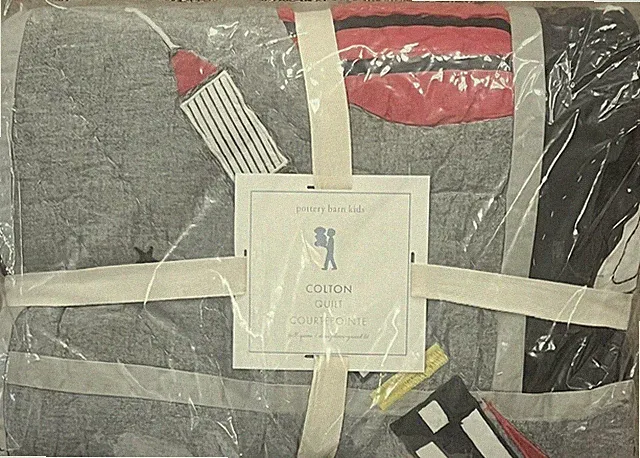 NEW Pottery Barn Kids Colton Full/Queen Quilt, Astronaut, Outer Space