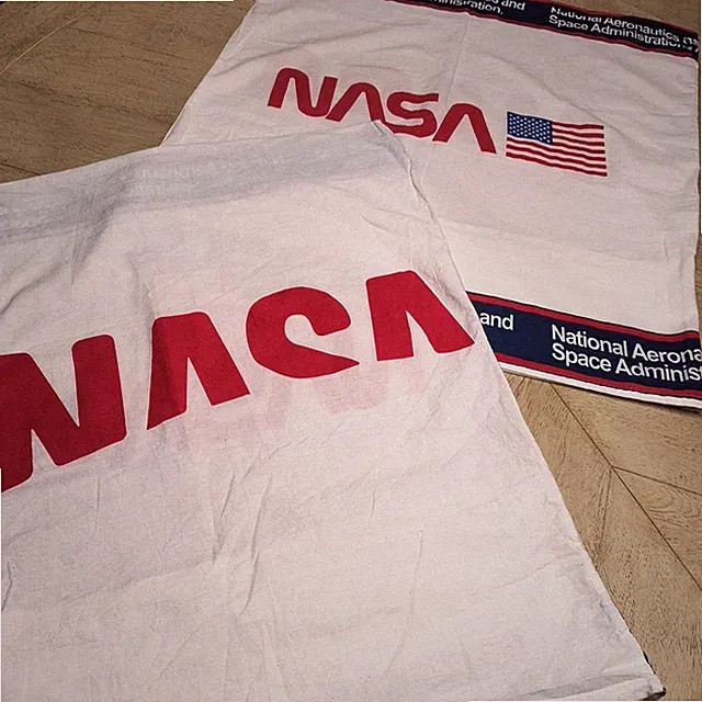 Pair Double Sided NASA Euro Pillow Shams 100% Cotton NASA Archive Graphics