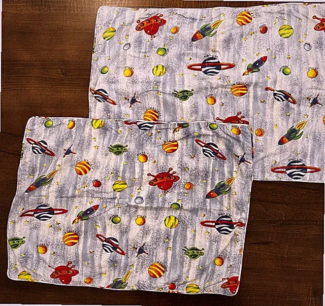 VTG Bloomingdales Outer Space Rocket Set Of Pillow Shams Galaxy Standard Cotton